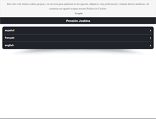 Tablet Screenshot of pensionjoakina.com